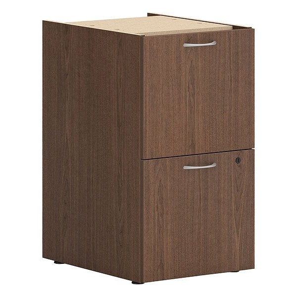 Hon Desk Pedestal, 20 in D X 28 in H, 15 in W X Laminate, Walnut - HLPLPSFF.LSE1