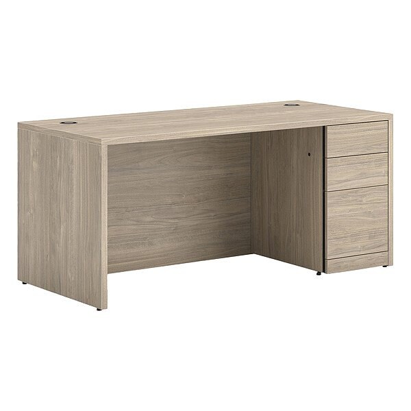 Hon Single Pedestal Desk, 30 in D X 29 1/2 in H, 66 in W X - H105897R.LKI1LKI1