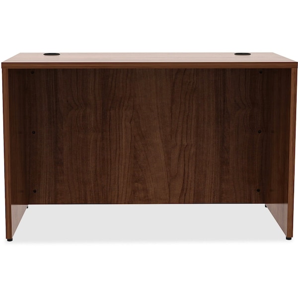 Lorell Desk, 24" D X 29-1/2" H, 48" W X 3mm PVC (Edge), Metal, Walnut - LLR34390