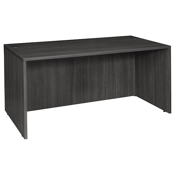 Regency Desks > Desk Shells > Legacy Desk Shells, 30 D X 29 H, 66 W X Wood, Ash Grey - LDS6630AG