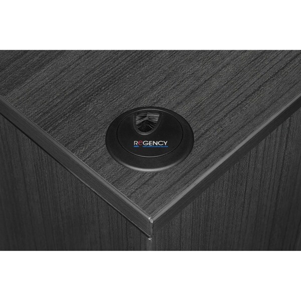 Regency Desks > Desk Shells > Legacy Desk Shells, 30 D X 29 H, 66 W X Wood, Ash Grey - LDS6630AG