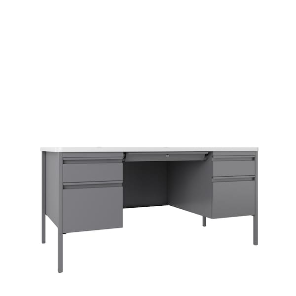 Hirsh Industries Rectangular Office Desk, 30 in D X 29 1/2 in H, 60 in W X - 22655