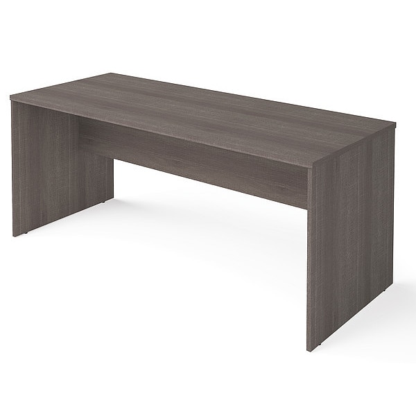 Bestar Executive Desk Executive Desk, I3 Plus, Bark Gray, 29.3" D X 29.6" H, 71.1" W X Melamine, Bark Gray - 160400-1147