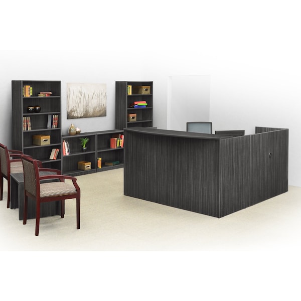 Regency Legacy Reception Desks, 82 D X 42 H, 71 W X Wood, Ash Grey - LRDRT1BFAG