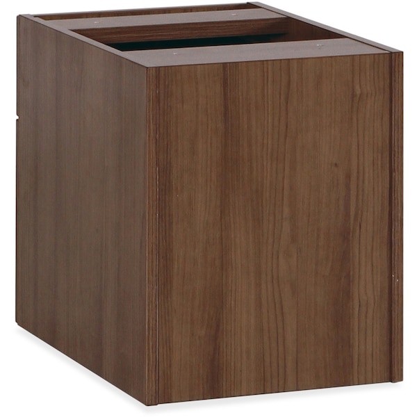 Lorell Pedestal Desk Hanging Pedestal, 15.5" D X 18.9" H, 15.5" W X PVC (Edge), Steel (Slide), Walnut - LLR69987