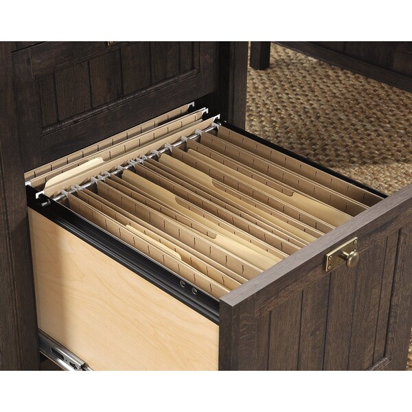 Sauder Executive Desk, 29.53 in D X 30 in H, 65.12 in W X Engineered wood - 422976