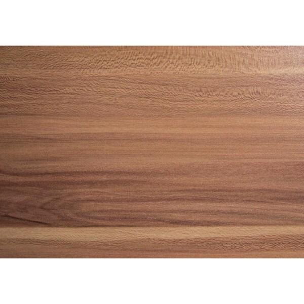Homeroots 30.25 in. Walnut Particle Board & Silver Metal Computer Desk with a Hollow Core - 333369
