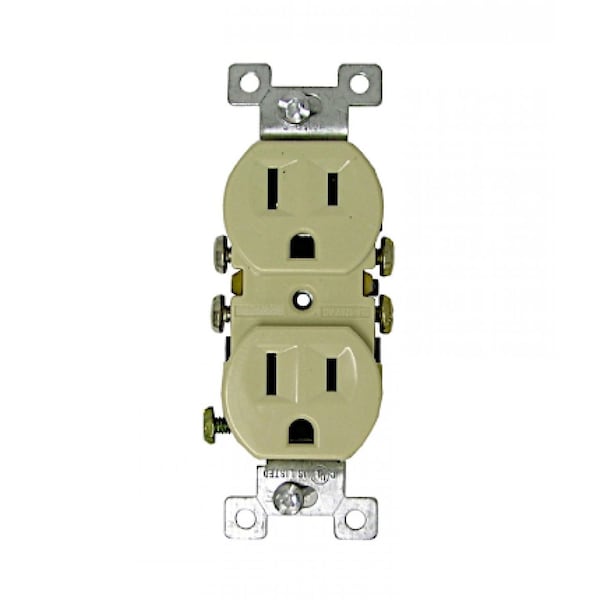 American Imaginations 8.63 in. x 12.13 in. x 1.88 in. Electrical Receptacle en Marfil - AI-35012
