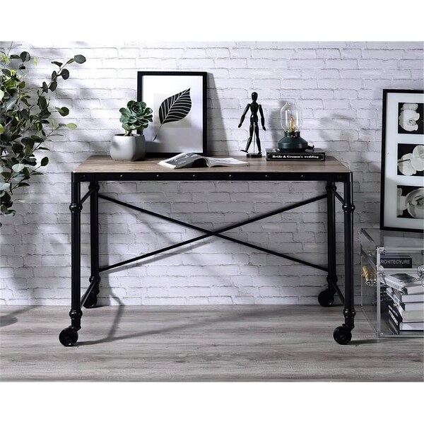 Acme 30 in H, 23 in W X Composite Wood, Metal, Paper Veneer, Oak - ER-010OAK