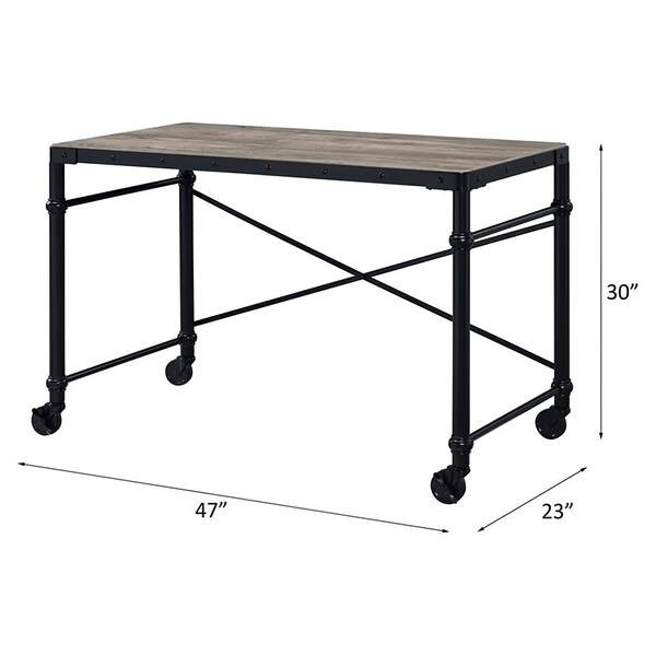 Acme 30 in H, 23 in W X Composite Wood, Metal, Paper Veneer, Oak - ER-010OAK