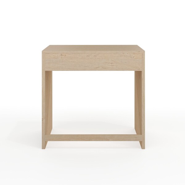 Martha Stewart Kayden Home Office Modular Single-Drawer Desk in Light Natural w/Brushed Gold Hardware - NAN-FY-23042-TB-LNT-GLD-MS