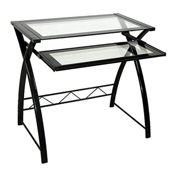 Betterbeds Twin-Star International High Gloss Computer Desk - Black Finish - BE162717