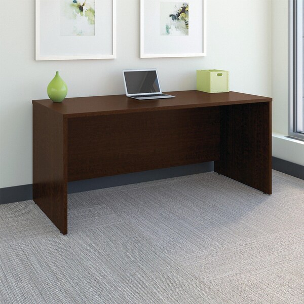 Bush Hutches, 15.38" D X 43.13" H, 71.13" W X Laminate Over Engineered Wood, Hansen Cherry/Graphite Gray - WC24477A1