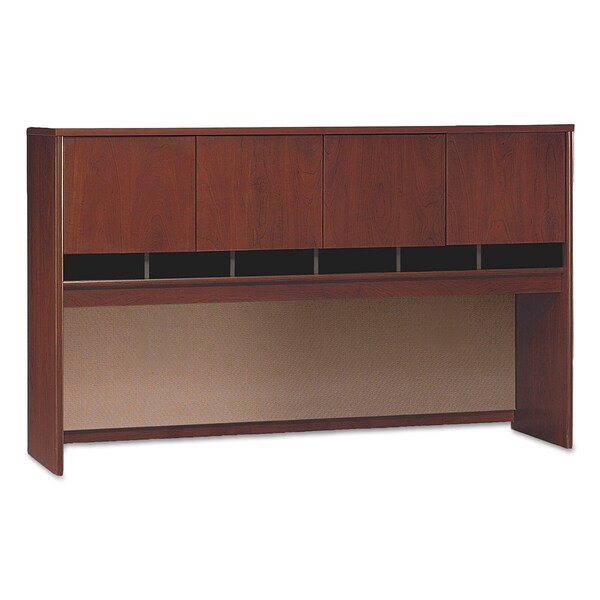 Bush Hutches, 15.38" D X 43.13" H, 71.13" W X Laminate Over Engineered Wood, Hansen Cherry/Graphite Gray - WC24477A1
