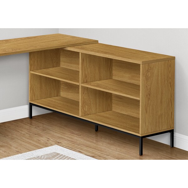 Monarch Specialties Computer Desk, Home Office, Corner, Storage Drawers, 60 in.L, L Shape, Work, Laptop, Brown Laminate - I 7491