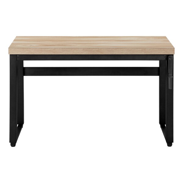 Monarch Specialties Computer Desk, Home Office, Standing, Adjustable, 48"L, Work, Laptop, Metal, Natural, Black - I 7678