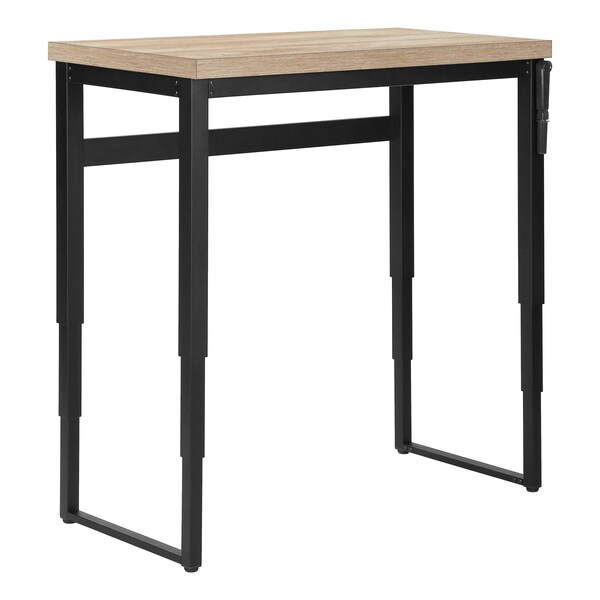 Monarch Specialties Computer Desk, Home Office, Standing, Adjustable, 48"L, Work, Laptop, Metal, Natural, Black - I 7678