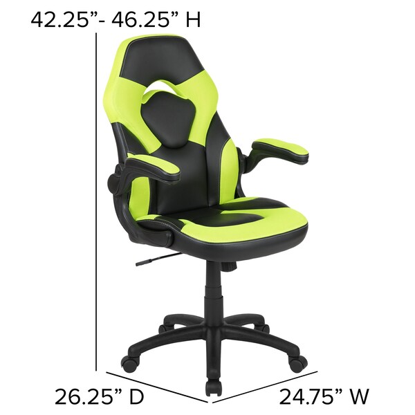Flash Furniture Red Gaming Desk and Chair Set - BLN-X10RSG1030-GN-GG