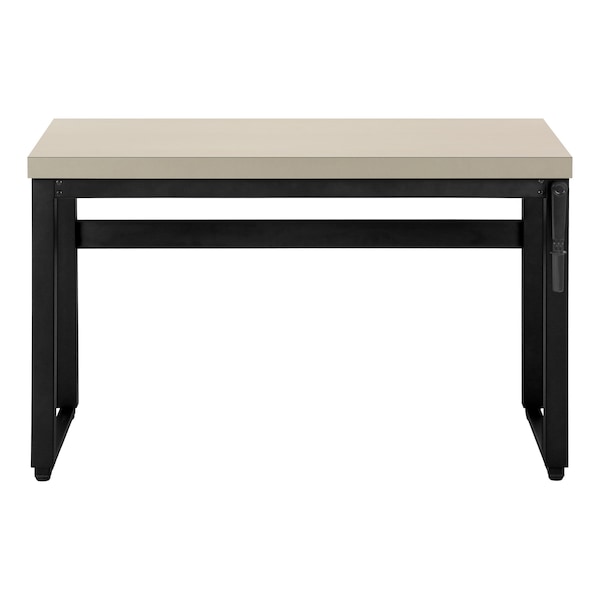 Monarch Specialties Computer Desk, Home Office, Standing, Adjustable, 48"L, Work, Laptop, Metal, Laminate, Beige, Black - I 7679