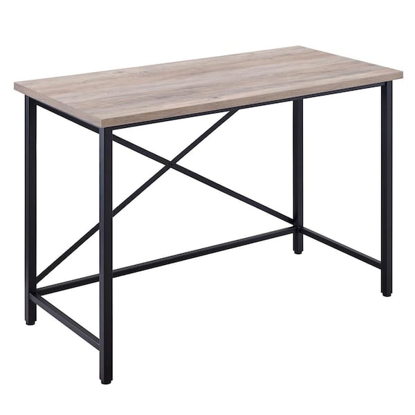 Hudson & Canal Henn &amp; Hart  Martina Black &amp; Gray Oak Desk - 30 x 47 x 22 in. - OF0839