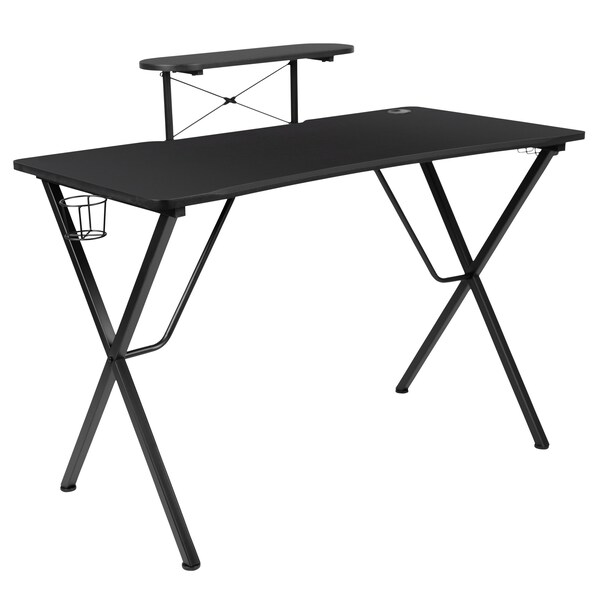 Flash Furniture Black Gaming Desk and Chair Set with Cup Holder - BLN-X10RSG1031-PK-GG