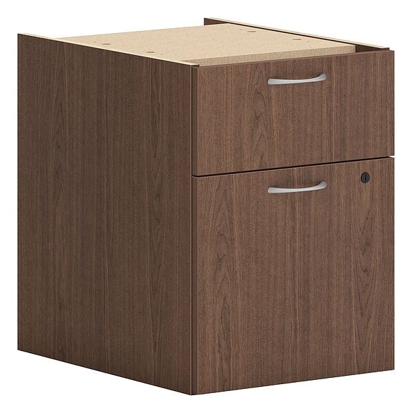 Hon Desk Pedestal, 20 in D X 20 in H, 15 in W X Laminate, Walnut - HLPLPHBF.LSE1