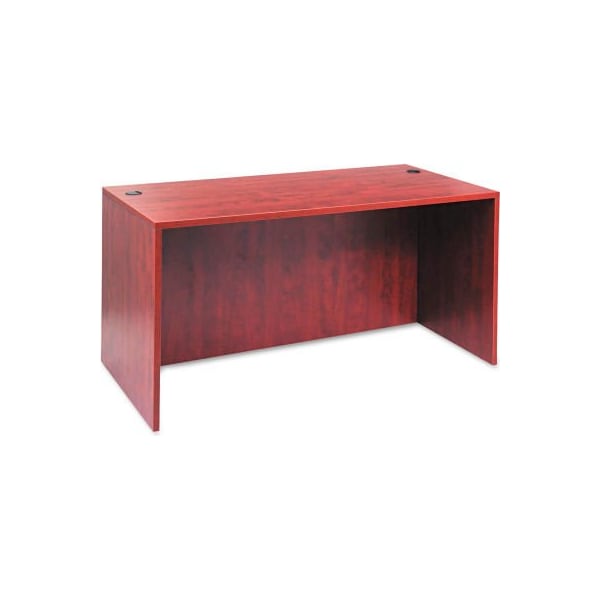 Alera Alera Desk Shell with Straight Front - 59-1/8 x 29-1/2 x 29-1/2 - Med Cherry - Valencia Series - ALEVA216030MC