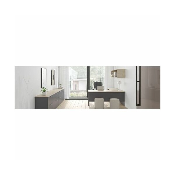 Groupe Lacasse Return, Left, Sq Handle, 48inx24inx29in, Tuscany Walnut - LAS31NEF48RW