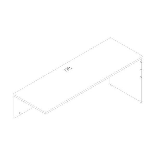 Groupe Lacasse Return Shell, CA, 72inWx24inDx29inH, Sahara - LASCANSR2472SR