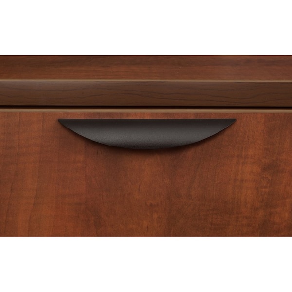 Legacy Lateral File/ 3 Desk Quad with Bookcase End StandUp LatFile Desk Quad, BookCase, 46" D X 42" H - LSLF3SD8546CH