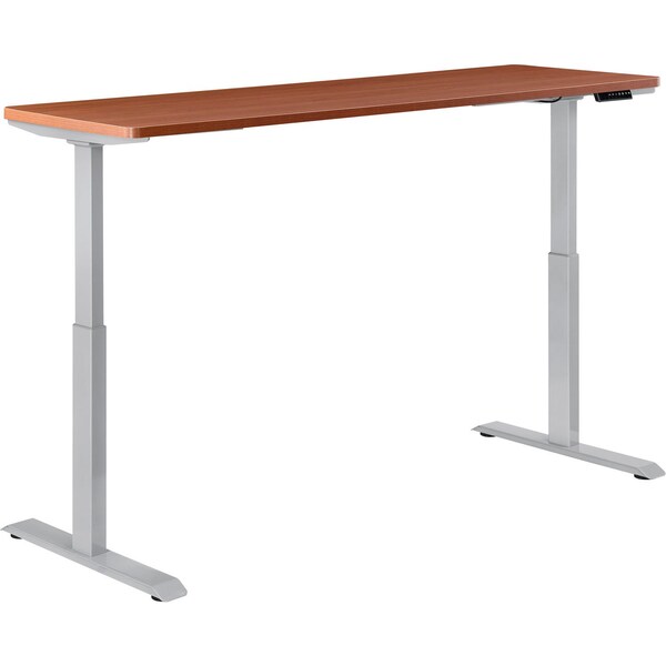 Interion By Global Industrial Sit Stand Desk, 30 in D X 28 to 46 in H, 72 in W X - 695781CHGY