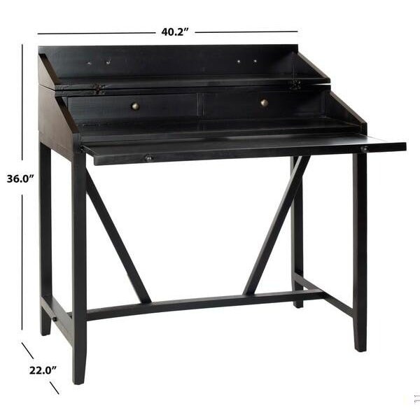 Safavieh Wyatt Writing Desk - Black - AMH6509B