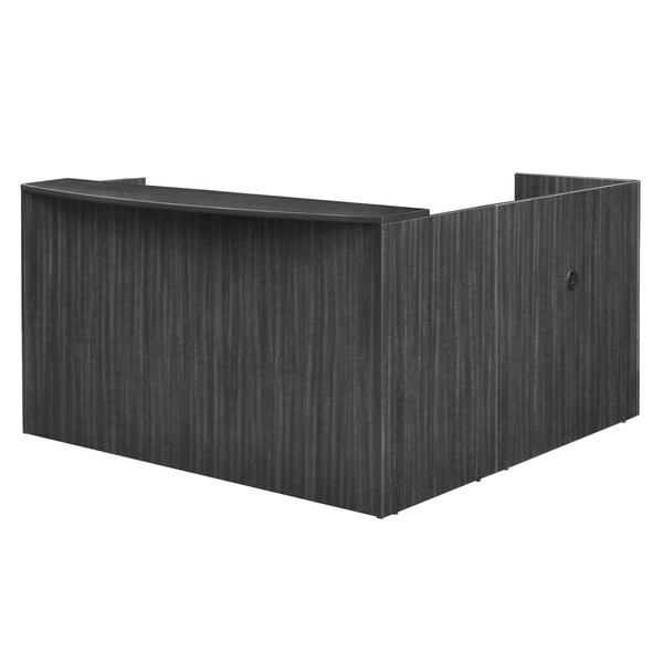 Regency Legacy Reception Desks, 82 D X 42 H, 71 W X Wood, Ash Grey - LRDRT2BFAG