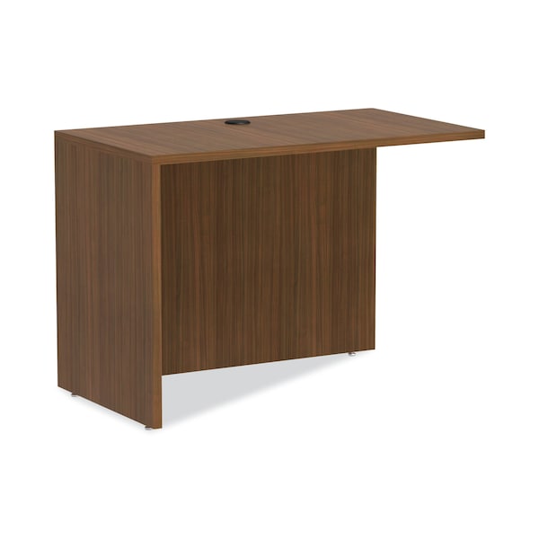 Alera Desk Shell Valencia Reversible Return/Bridge Shell, 23.63 in D X 29.5" H, 42" W X Modern Walnut - VA354224WA