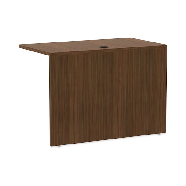 Alera Desk Shell Valencia Reversible Return/Bridge Shell, 23.63 in D X 29.5" H, 42" W X Modern Walnut - VA354224WA