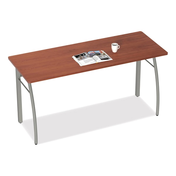 Linea Italia Desks, 23.63 in D X 29.5" H, 59.13" W X Steel, Cherry - LITTR742CH