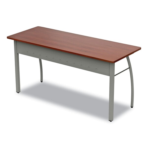 Linea Italia Desks, 23.63 in D X 29.5" H, 59.13" W X Steel, Cherry - LITTR742CH