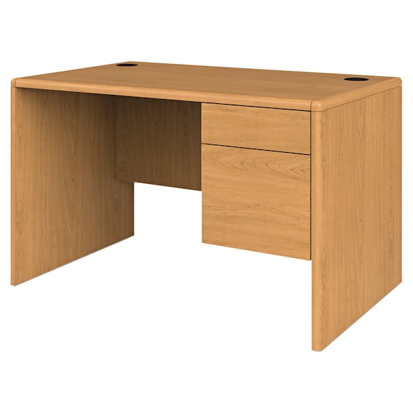 Hon Pedestal Desk Single 3/4 Right Pedestal Desk, 30 in D X 29-1/2 in H, 48" W X - H107885R.CC