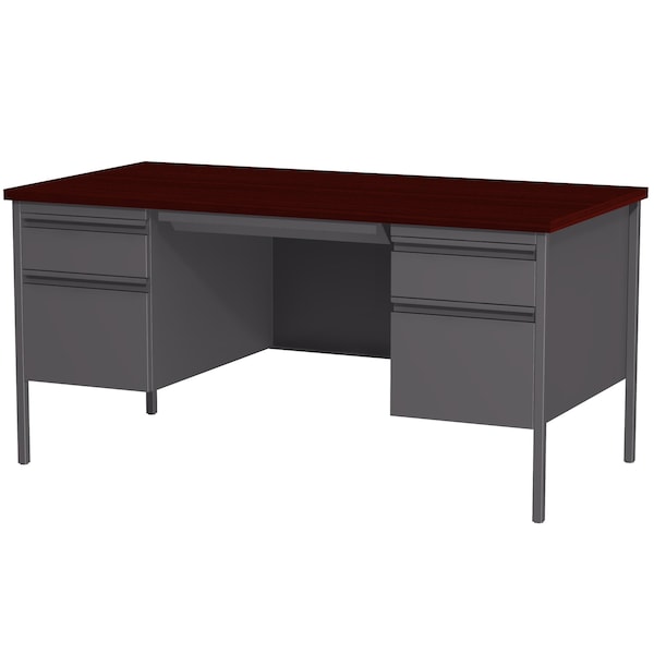 Hirsh Industries Rectangular Office Desk, 30 in D X 29 1/2 in H, 60 in W X - 20102