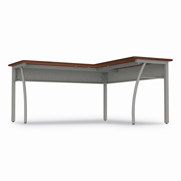 Linea Italia L Shaped Desk Desks, 59.13 in D X 29.5" H, 59.13" W X Steel, Cherry - LITTR737CH