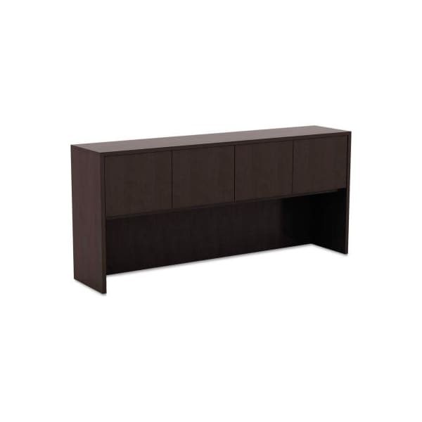 Alera Alera Hutch with Doors - 70-5/8"W x 15"D x 35-1/2"H - Espresso - Valencia Series - VA287215ES