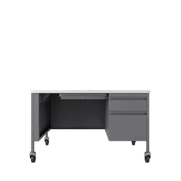Hirsh Industries Rectangular Office Desk, 30 in D X 29 1/2 in H, 48 in W X - 22657