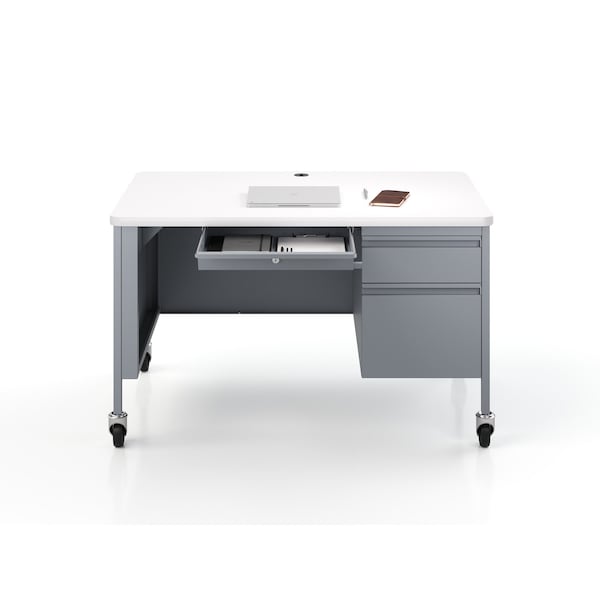Hirsh Industries Rectangular Office Desk, 30 in D X 29 1/2 in H, 48 in W X - 22657