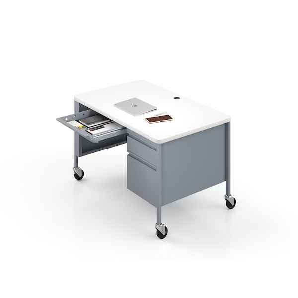 Hirsh Industries Rectangular Office Desk, 30 in D X 29 1/2 in H, 48 in W X - 22657