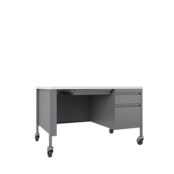 Hirsh Industries Rectangular Office Desk, 30 in D X 29 1/2 in H, 48 in W X - 22657