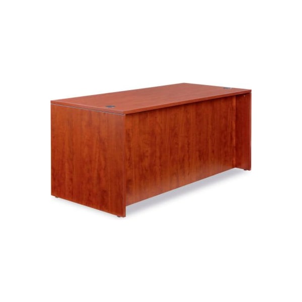 Alera Alera Desk Shell with Straight Front - 65"Wx29-1/2"Dx29-1/2"H - Med Cherry - Valencia Series - ALEVA216630MC