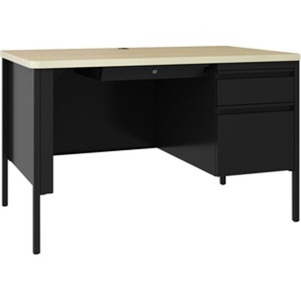 Lorell 48 x 30 in. Fortress Series Right Pedestal Desk - LLR66907
