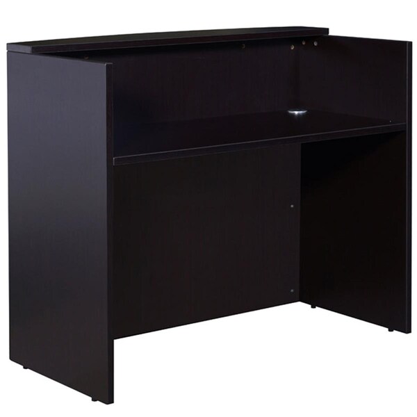 Norstar Receiption Desk, 48 W x 26 D x 41.5 H in Mocha - N168-MOC