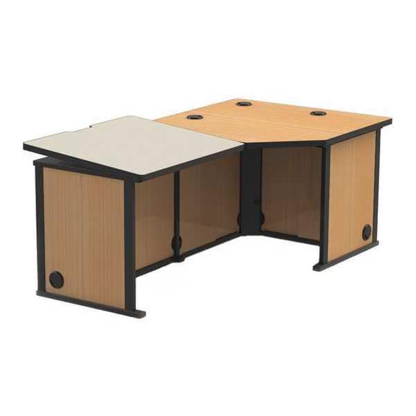 Greene Manufacturing Drafting Station CAD/Dft., w/Wire Compartment, 42"x42", 42" D X 29-1/4" H, 72" W X - PC-510L-72-L & R