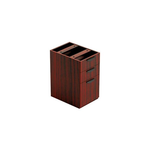 Gec Offices To Go 3 Drawer Pedestal in Mahogany - Executive Modular Furniture - SL22BBF-AML